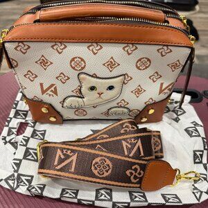 White Cat Handbag/Crossbody NWT​